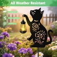 thumbnail image 3 of Linterna colgante solar con forma de gato Yulloyello, impermeable, para exteriores, 3 of 6
