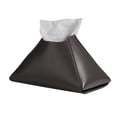 thumbnail image 1 of Porta pañuelos de piel sintética, funda decorativa para caja de pañuelos, caja piramidal, dispensador de pañuelos de sobremesa para mesa de comedor, encimera, coche o oficina., 1 of 8