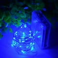 thumbnail image 2 of 5M 50 LED Christmas String Lights Battery Operated Fairy Copper Wire Decorative Lights for Home Party Holiday Wedding Xmas Tree, Blue, 2 of 9
