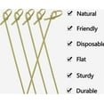 thumbnail image 4 of Bamboo Cocktail Picks 200 PCS Bamboo Skewers 4 Inch with Looped Knot, Food Picks,Party Toothpicks for Appetizers,Cocktail Drinks,Barbecue Snacks,Club Sandwiches. (Knot Skewer 4 inch 200 PCS), 4 of 4