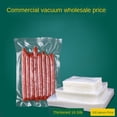 thumbnail image 3 of Bolsas de vacío para alimentos, bolsas selladas al vacío, 16(S), bolsas de vacío comerciales, bolsas de plástico para embalaje, bolsas de plástico para sellado al vacío de alimentos de superficie lisa, 3 of 4