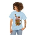 thumbnail image 3 of Unisex Heavy Cotton Tee Christmas Ginger Coffee, 3 of 10