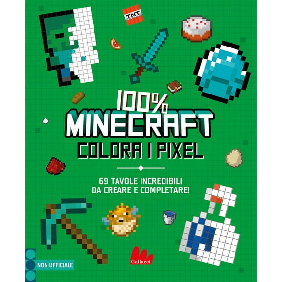 Vladimir Subbotin 100% Minecraft. Colora i pixel (Colorabili) (Paperback)