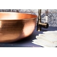 thumbnail image 6 of 16.5" Handmade Hammered 100% Solid Copper Kitchen & Bathroom Vessel Sink Bowl – Countertop Basin for Vanity & Powder Room | Eco-Friendly Rustic Copper Sink, 6 of 11