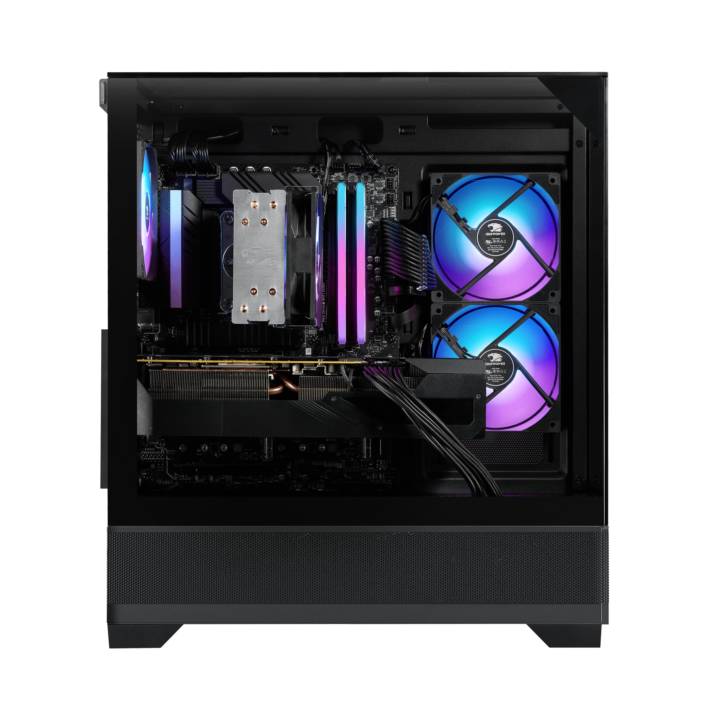 iBUYPOWER Element SE ESA7N56T01 Gaming PC Desktop - AMD Ryzen 7 8700F, NVIDIA GeForce RTX 5060Ti 8GB , 32GB DDR5 RGB 5200MHz RAM, 1TB NVMe SSD, Windows 11 Home