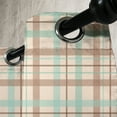 thumbnail image 4 of Ambesonne Plaid Grommet Curtain, Scottish Country Tartan, 50" x 63", Brown Mint Green Beige, 4 of 6