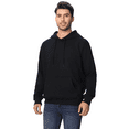 thumbnail image 3 of Zfeel Men's Hoodie Sweatshirt, Long Sleeve Cotton and Poly Blend Pullover Hoodie, Black Color, S, 3 of 5