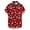 Red 03, variant on Men's Button Down Shirts Xmas Tree Print Christmas Clothes Short Sleeve Collared Blouse Tops for Men Big and Tall (XL, Red 03)