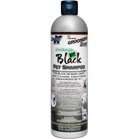 Shampoo para perros y gatos Groomer's Edge Emerald Black 473 ml