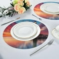 thumbnail image 6 of Lighthouse Pattern Round Placemats Washable Placemats Non-Slip Heat-Resistant Table Place Mats for Dining Kitchen Holiday Party Table 15.4"-4PCS Home Decor, 6 of 7