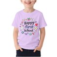 thumbnail image 3 of YUANxueke Short Sleeve T-Shirts for Boys Girls, Cute Printed Crewneck T-Shirts, Back To School Casual Tops, 3 of 6