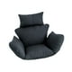thumbnail image 5 of Cojín para silla con forma de huevo, cojín para silla columpio, cojín para asiento colgante, cojín para silla con canasta colgante para patio al aire Negro, 5 of 8