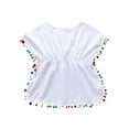 thumbnail image 2 of goowrom Girls Loose Style Dress, Round Collar Short Sleeves One-piece, 2 of 10