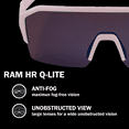 thumbnail image 2 of ALPINA RAM HR Q-LITE Cycling Glasses – Contrast-Enhancing, Photochromatic Lens, Anti-Fog, UV Protection, Men & Women, Light-Rose Matte, 2 of 8