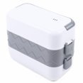 thumbnail image 6 of 110V 2 Layer Lunch Box Electric Food Warmer Rice Cooker Stainless Lunch Box Steamer Food Heater Rice Cooker Portable Home Electric Heating Lunch Box Food Heater, 6 of 12