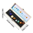 thumbnail image 3 of DPTALR Natural Crystal Nine Science And Education Aids Wooden Box Set Rough Specimens Puzzle Desktop Teaching Tools, 3 of 9