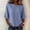 #0123-Blue, variant on Neewe Women's Summer Casual Crewneck Half Sleeve T-Shirts Plain Loose Fit Cotton Linen Basic Tops Tees Blouses
