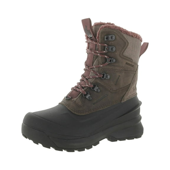 The North Face Womens Chilkat V 400 Suede Faux Fur Winter & Snow Boots