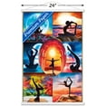 thumbnail image 3 of PD Moreno - Fine Art - Yoga Collage Wall Poster with Magnetic Frame, 22.375" x 34", 3 of 6