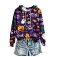 thumbnail image 5 of Hoodies for Women JIANLAI Halloween Sweatshirt Long Sleeve Drawstring Hoodie With Front Pocket, Casual Fall Winter Graphic Tops, 5 of 6
