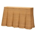 thumbnail image 2 of bali & pari Palm Boho Console Table, Natural Rattan, Honey, 2 of 9