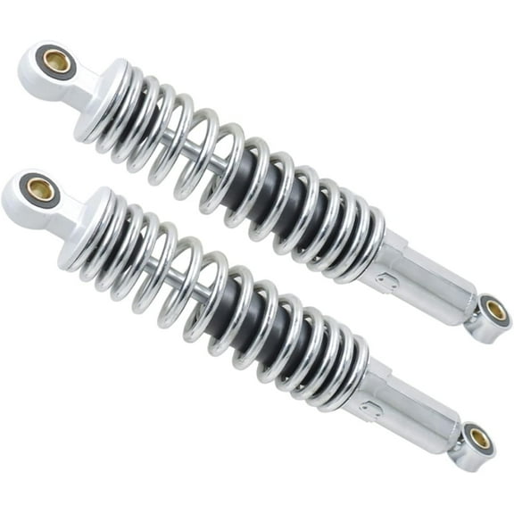 LABLT 1 Pair 12.5 320mm Motorcycle Universal Rear Shock Absorbers Replacement for Yamaha Kawasaki Suzuki Sportster XL883 1200 Dirt Bike ATV Go Kart Sliver