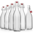 thumbnail image 1 of Botellas de vidrio WILLDAN con tapa swing top de 1 L [paquete de 6] para kombucha, 1 of 9