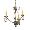 thumbnail image 4 of Meyda Tiffany 156774 Sienna 3 Light 18" Wide Taper Candle Multi Light Pendant - French, 4 of 6
