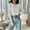 Gray, variant on Womens Short Shirt Comfy Knitted Stripe Sweater Casual Round Neck Solid Color Pullover Fashionable Slim Fit Top Basic Tees 2025 Trendy Clothing