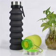 thumbnail image 4 of RKXQT Drinking Glasses Silicone Collapsible Water Bottles Travel Folding Portable Kettle My Foldable Drink Bottle (Color : Green), 4 of 5