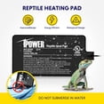 thumbnail image 3 of Alfombrilla térmica iPower de 4 W para reptiles con termómetro LCD de 4 x 7 pulgadas, 3 of 7