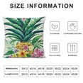 thumbnail image 5 of Creowell  Summer Throw Pillow Cover Tropical Pineapples Colorful Floral Pillowcase Happy Summer Holiday Farmhouse Decorations Patio Cushion Case for Sofa Couch Home Bed 12x12in, 5 of 5