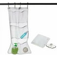 thumbnail image 2 of Artrylin Mesh Shower Caddy Curtains Organizer - Hanging Bathroom Shower Curtain Rod/Liner Hooks Accessories with 6 Pockets Save Space in Small Bathroom Tub 4 Rings, 2 of 6