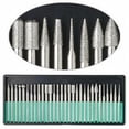 thumbnail image 1 of Bgsha 30pcs Burr Bit Set 400 Grit 1/8" Shank Rotary Tools with Storage Case, 1 of 6