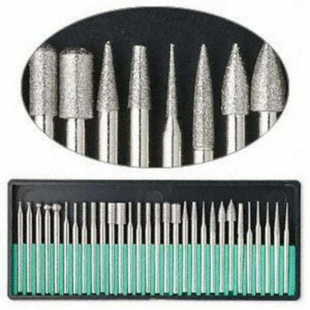 

30pcs Diamond Burr Bit Set 400 Grit 1/8 Shank Rotary Tools with Storage Case