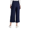thumbnail image 4 of Charter Club Womens Cropped Wide-Leg Pants Intrepid Blue XL, 4 of 4
