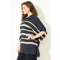 thumbnail image 3 of Catherines Women's Plus Size Anywear Brushed Hacci Ribbed Poncho, 3 of 4