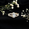 thumbnail image 4 of Rosec Jewels Lab Grown Diamond Engagement Ring Oval - Classic Halo Ring - EF-VS Quality, 14K Yellow Gold, US 7.00, 4 of 8