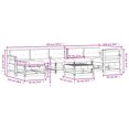 thumbnail image 4 of vidaXL 8 Piece Garden Lounge Set with Cushions Solid Wood, 4 of 5