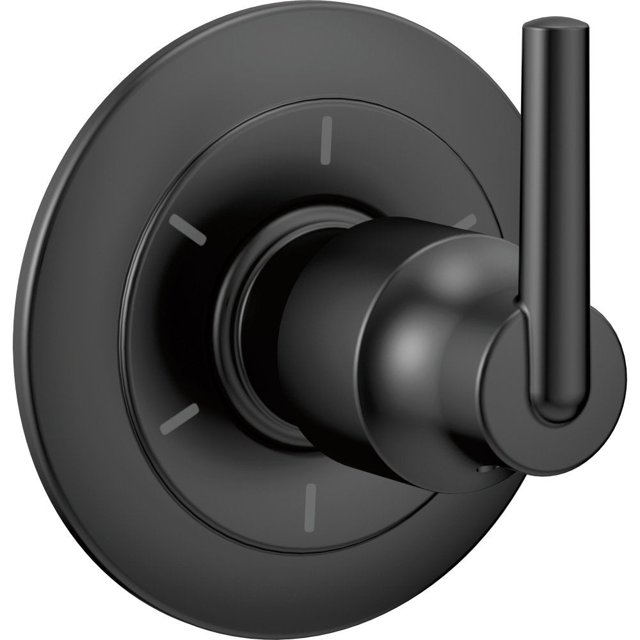Delta Faucet Trinsic Black - Kit de molduras desviadoras de 6 ajustes, kit de válvula desviadora, desviador de ducha negro, negro mate T11959-BL (válvula no incluida) DELTA FAUCET NA