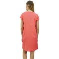 thumbnail image 4 of Bimba Womens Peach Long Shirt Getting Ready Buttondown Night Sleepdress-22, 4 of 8