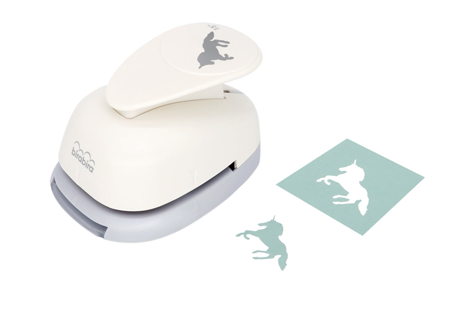 Bira Craft 1.5 inch Unicorn 3 Shape Lever Action Craft Punch for Paper Crafting Scrapbooking Cards Arts