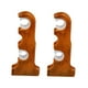 thumbnail image 2 of Paquete de 2 soportes dobles para barra de cortina BLESIY color madera, 2 of 8