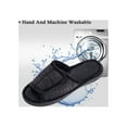thumbnail image 6 of DL Adjustable Mens Slippers Memory Foam Open Toe House Slippers, 6 of 7