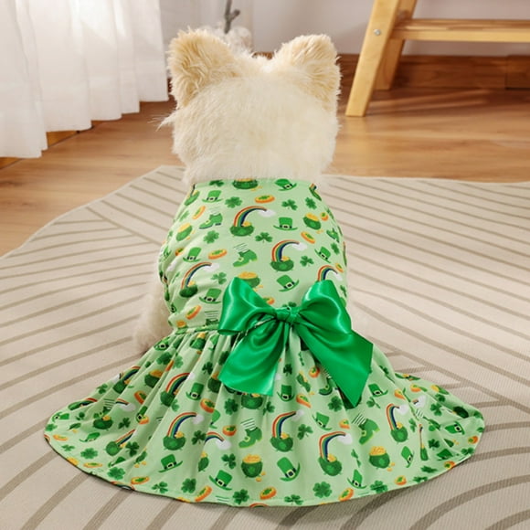 Hearth & Gear Pet Dog St. Patrick's Day Summer Cute Dress Pet Supplies Dog Skirt St. Patrick's Day Pet Small Dog And Medium Dog Pet (D E F Styles) Pet Clothes for Small Dogs Pet Clothes for Large Dogs