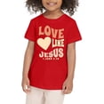 thumbnail image 1 of PMVFHDE Hauts d'Été pour Filles Hauts de Combinaison pour Filles T-Shirt Graphique pour Fille T-Shirts pour Fille T-Shirts Graphiques T-Shirt à Imprimé Graphique pour Fille Col Rond Manches Courtes T-Shirts Hauts Tendance d'Été Vêtements Rouge, 2-3 Ans, 1 of 3