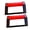 Red black, variant on YIEMEEN H Type Push Up Stand Set for Home and Gym Workout Training and Fitness Exercise