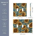 thumbnail image 2 of 2 Gang Switch Covers Sunflowers and Leaves Light Wall Plate Home Faceplate Switch Plates 4.56”x4.48”, 2 of 8