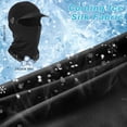 thumbnail image 2 of 3 Pcs Summer Balaclava Cooling Mask Breathable Ice Silk Full Face Helmet Liner with Brim and Reflective Glasses Hole UV Protection Hood Neck Gaiter for Man Women Cycling Fishing Sports, Black, 2 of 6