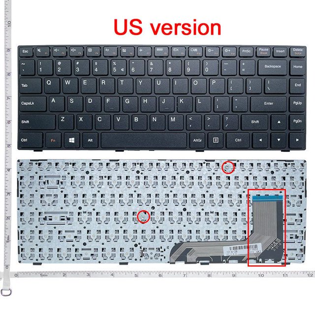 NEW US/SP Laptop keyboard FOR LENOVO ideapad 100-14 100-14IBY 100-14IBD English US keyboard US Short cable